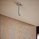 AcquaVita Chrome Ceiling Shower Arm 100mm