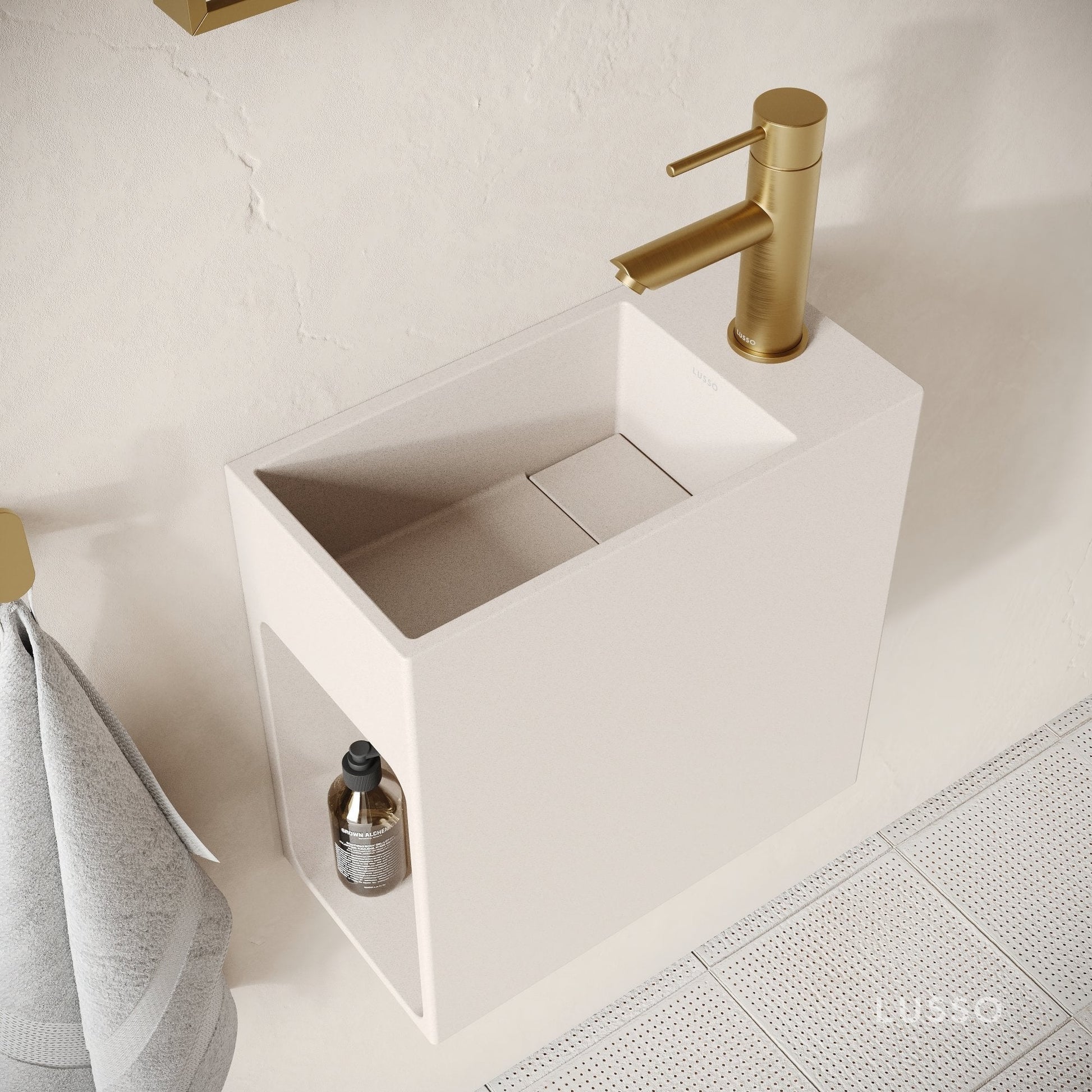 Alto Shore Concrete Wall Hung Basin 400mm