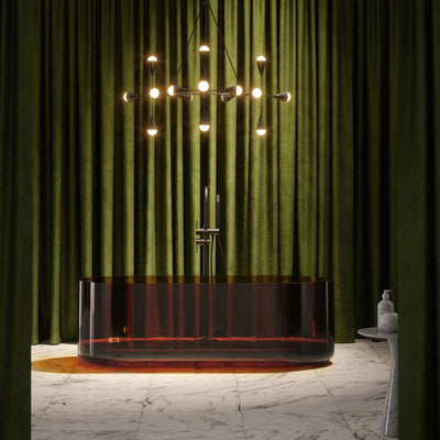 Amore Amber Resin Freestanding Bath 1700mm