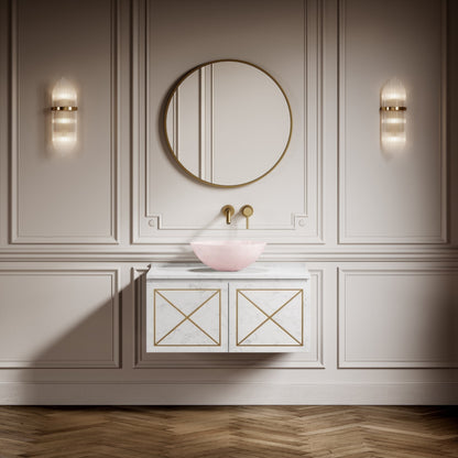 Annabel Pink Onyx Countertop Basin 400mm