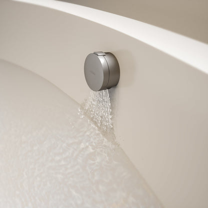 Aquaflow Brushed Stainless Overflow Bath Filler Tap & Waste