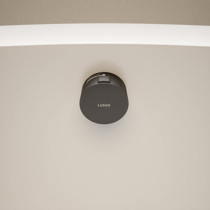 Aquaflow Matte Black Overflow Bath Filler Tap & Waste