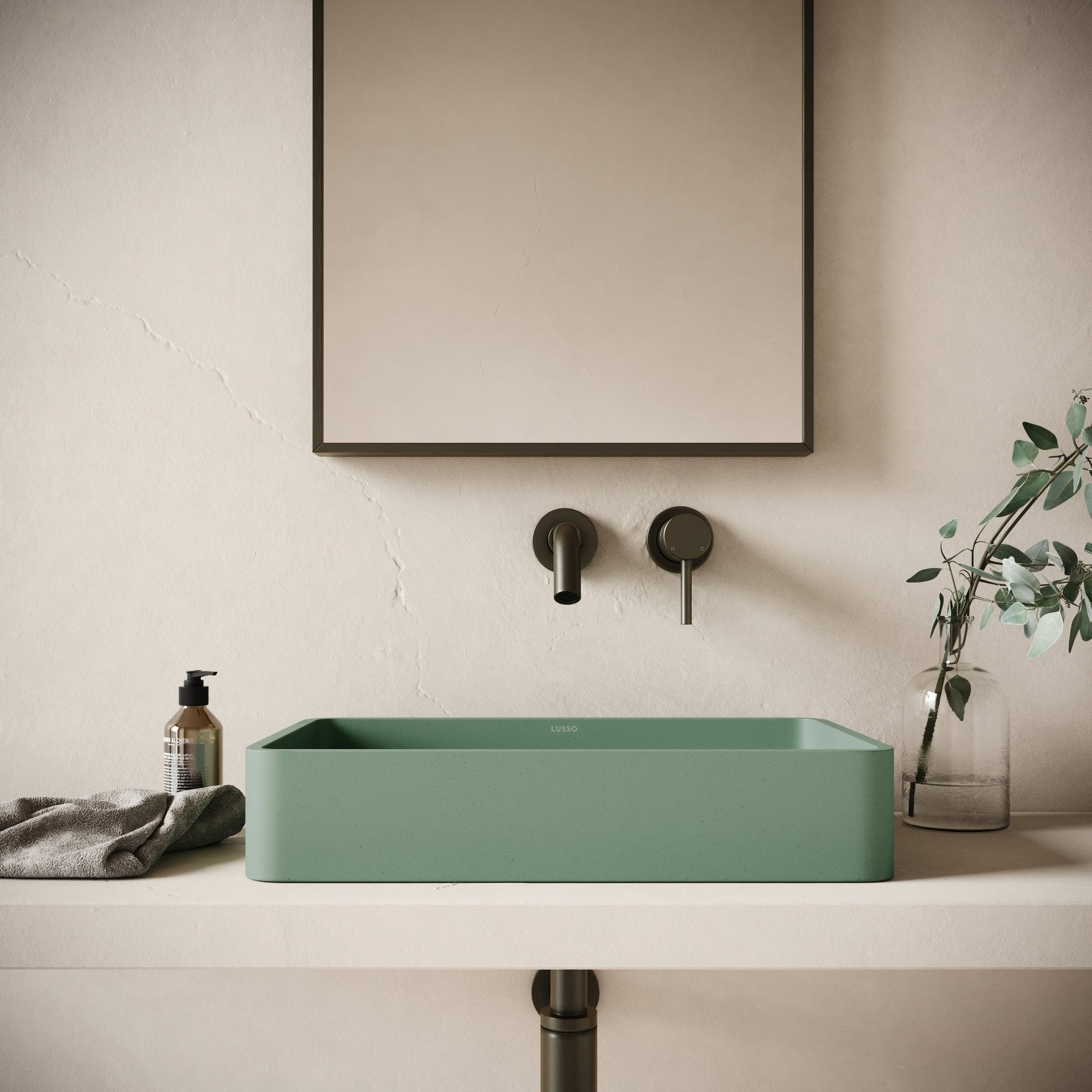 Arquadro Seafoam Concrete Countertop Basin 500mm