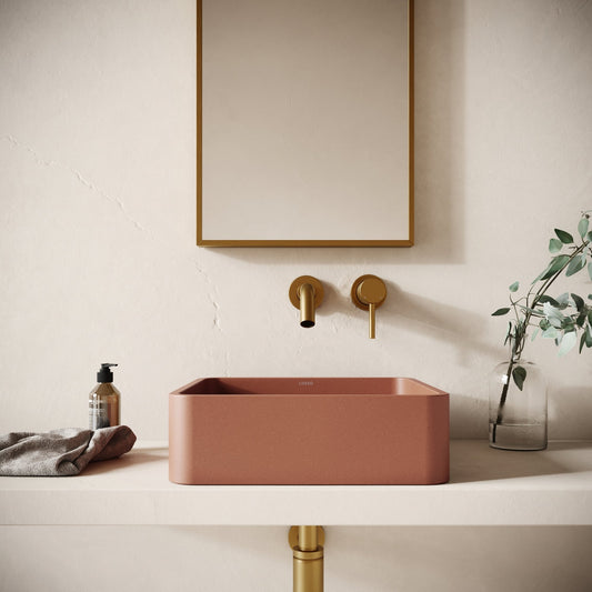Arquadro Terracotta Concrete Countertop Basin 390mm