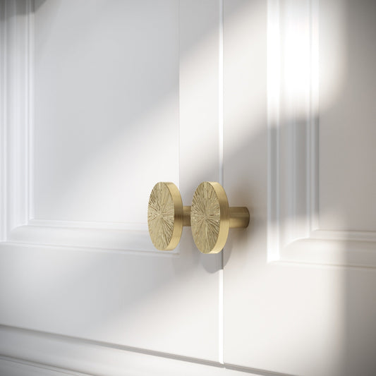 Artisan Brushed Gold Cabinet Knob