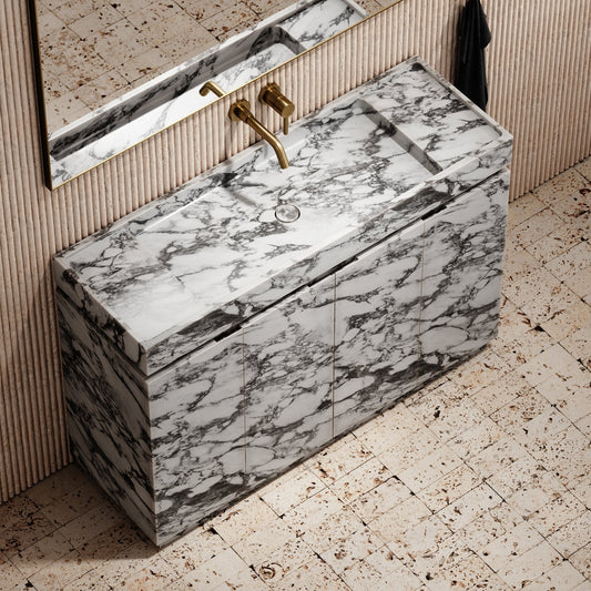 Artista Arabescato Bathroom Vanity Unit 1200mm