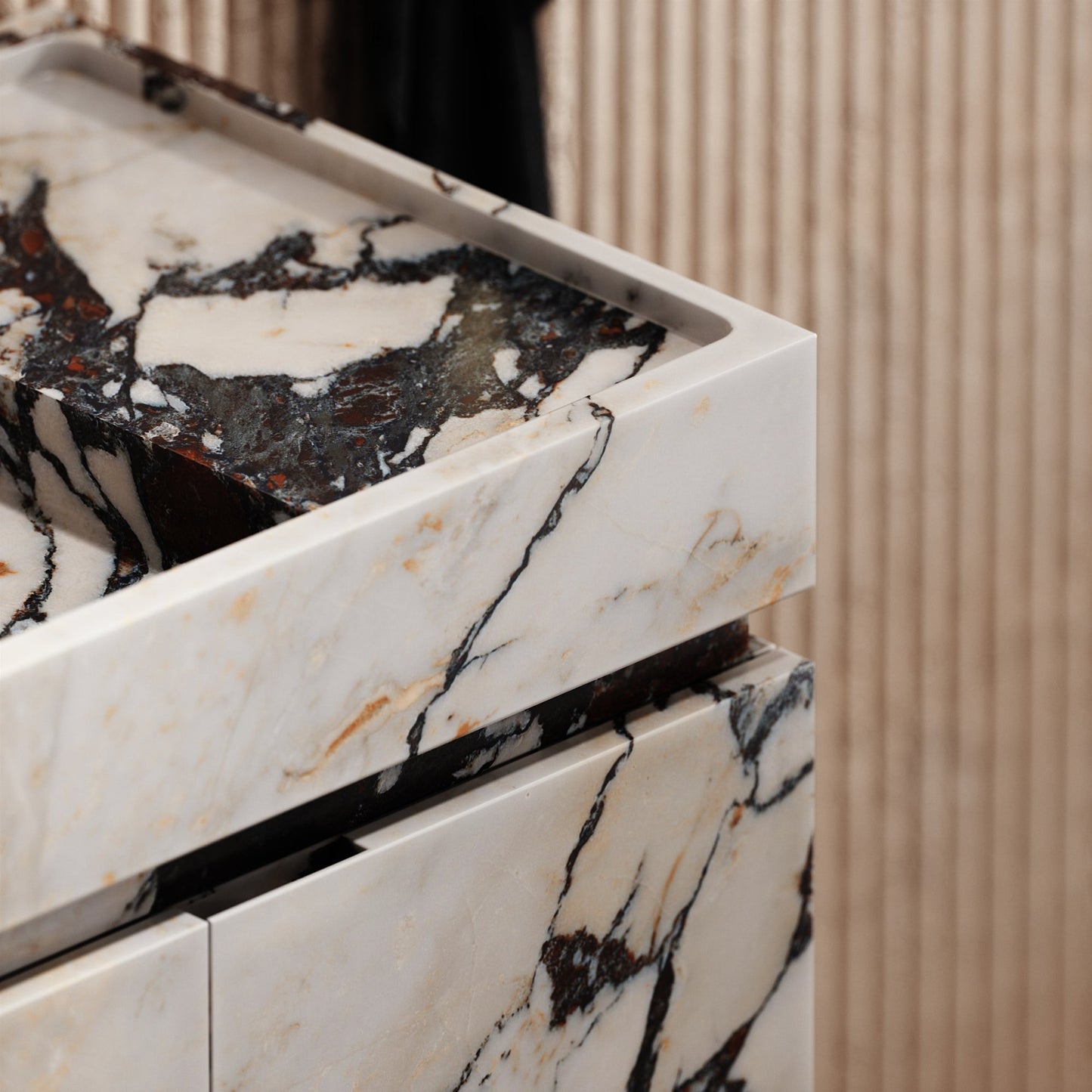 Artista Calacatta Viola Marble Bathroom Vanity Unit 1200mm