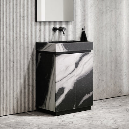Artista Panda Marble Bathroom Vanity Unit 600mm