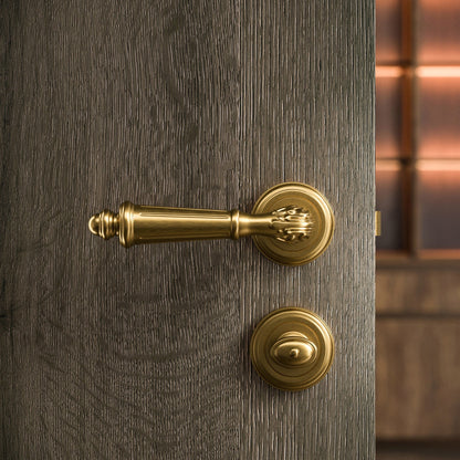 Aston Brushed Gold WC Thumbturn with Latch