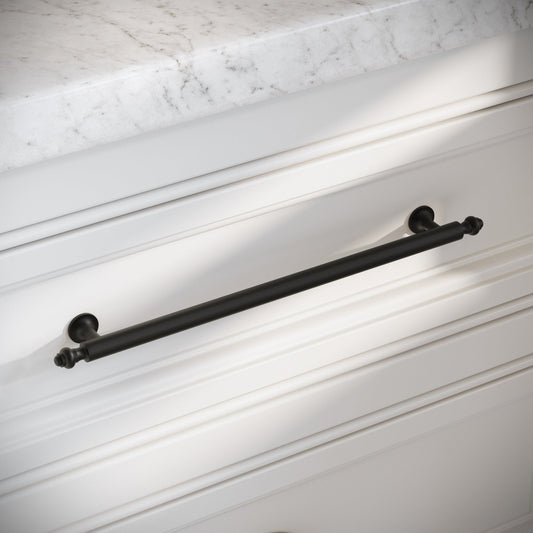 Aston Matte Black Cabinet Pull Handle 280mm
