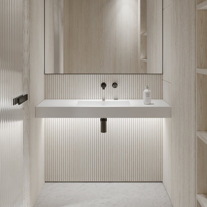 Aura Wall Hung Stone Basin 1200mm