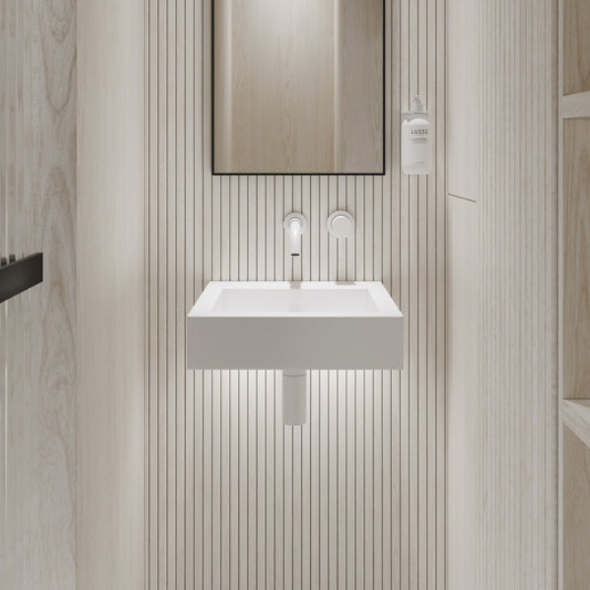 Aura Wall Hung Stone Basin 400mm