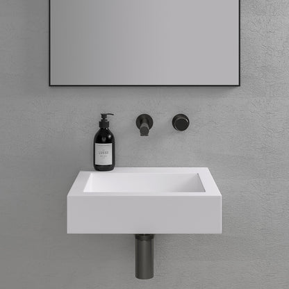 Aura Wall Hung Stone Basin 400mm
