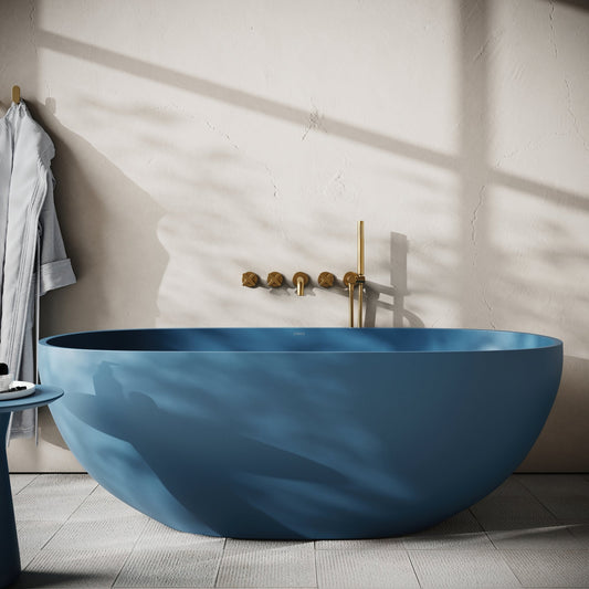 Avolto Azure Concrete Freestanding Bath 1650mm