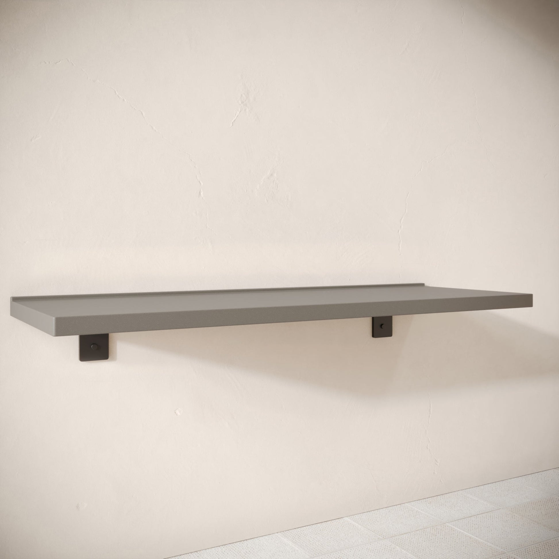 Bancone Oyster Concrete Wall Mounted Countertop Shelf 1400mm