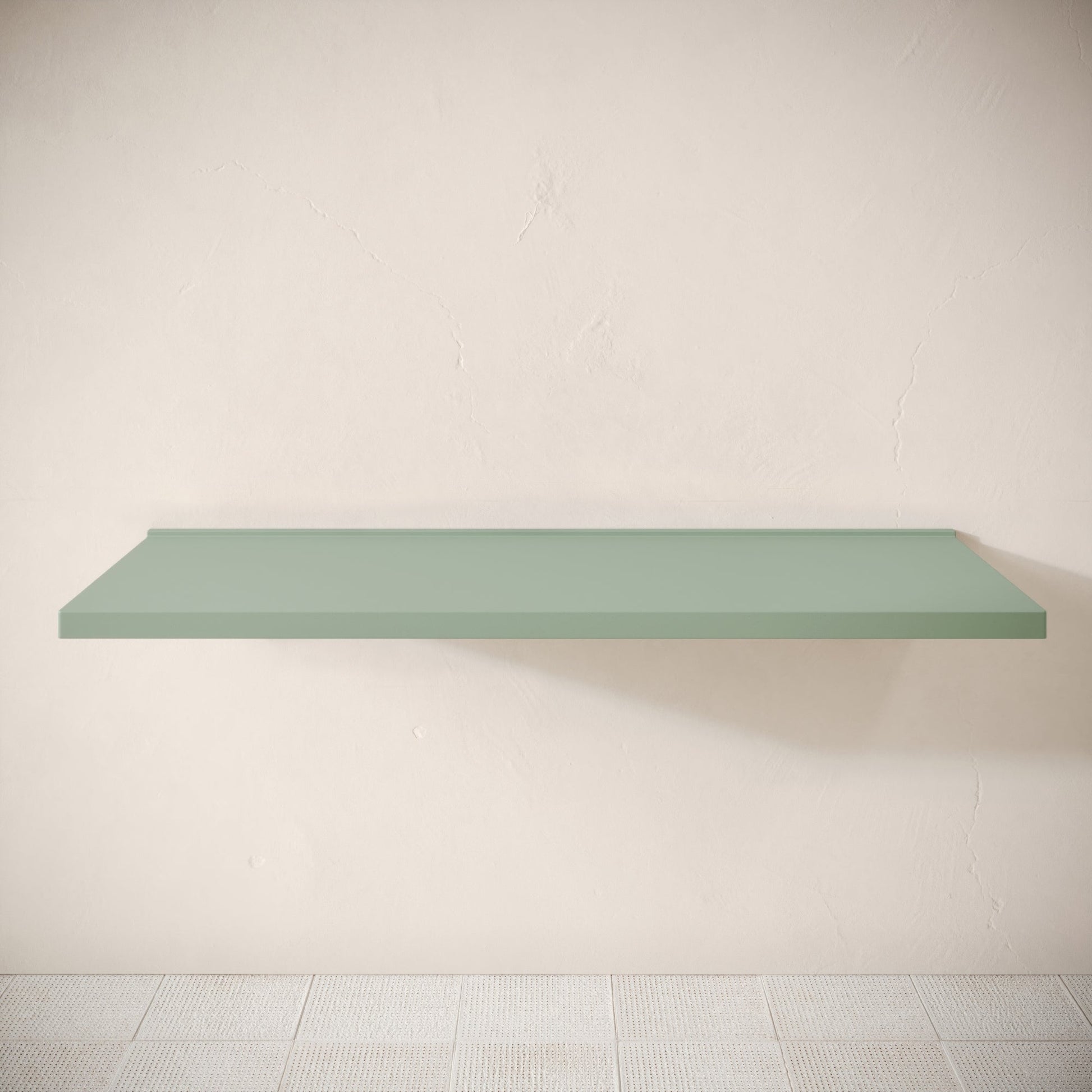 Bancone Seafoam Concrete Wall Mounted Countertop Shelf 1400mm