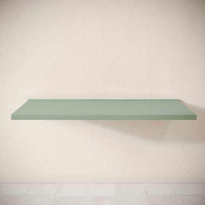 Bancone Seafoam Concrete Wall Mounted Countertop Shelf 1400mm