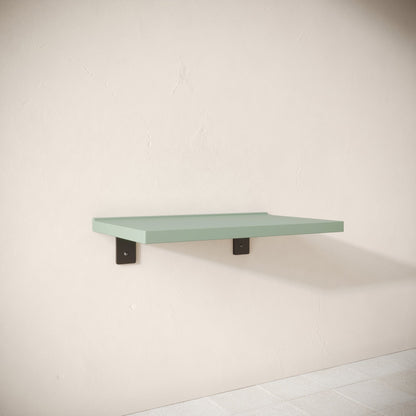 Bancone Seafoam Concrete Wall Mounted Countertop Shelf 800mm