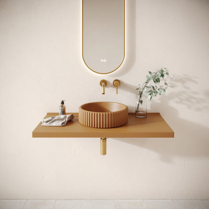 Bancone Sienna Concrete Wall Mounted Countertop Shelf 1000mm