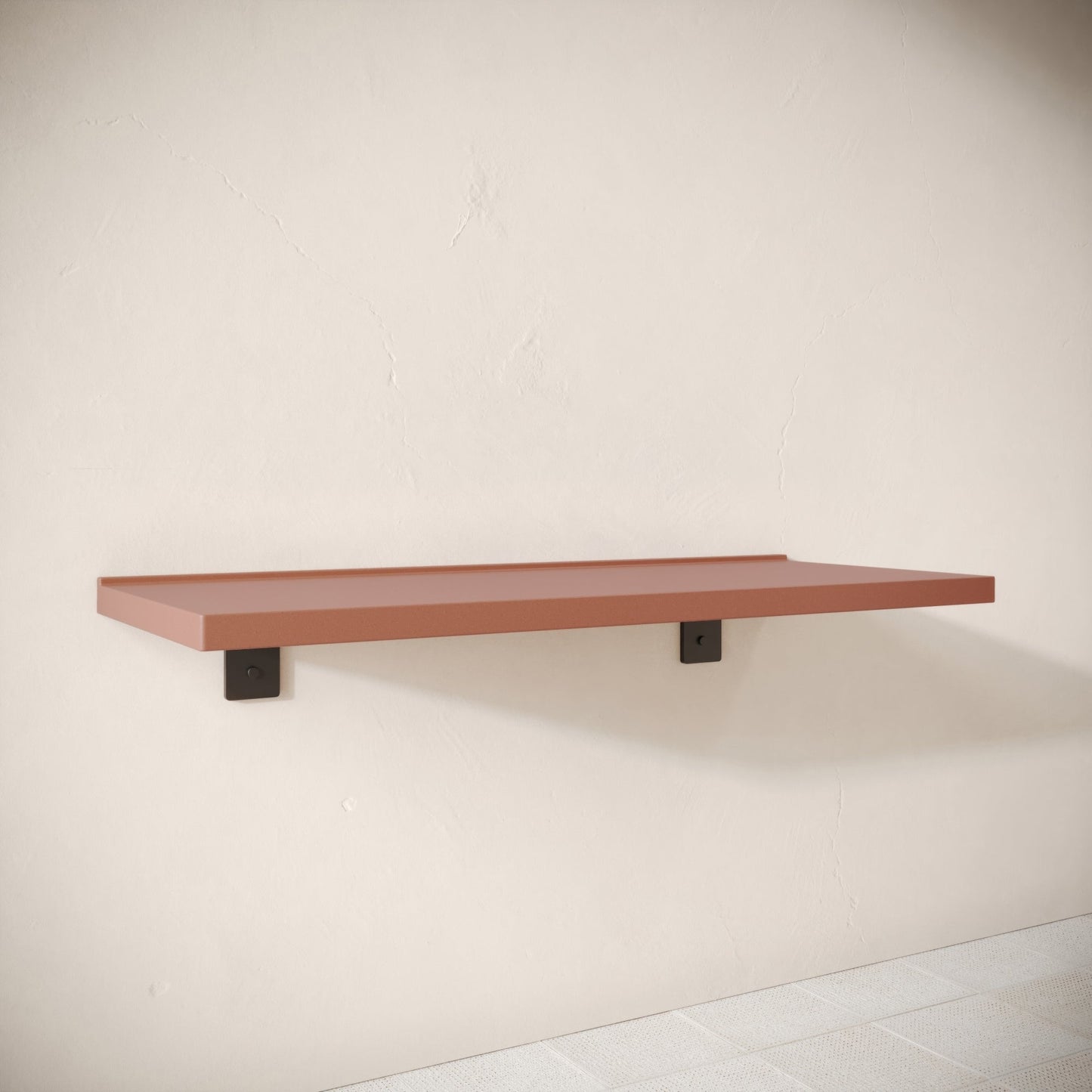 Bancone Terracotta Concrete Wall Mounted Countertop Shelf 1200mm