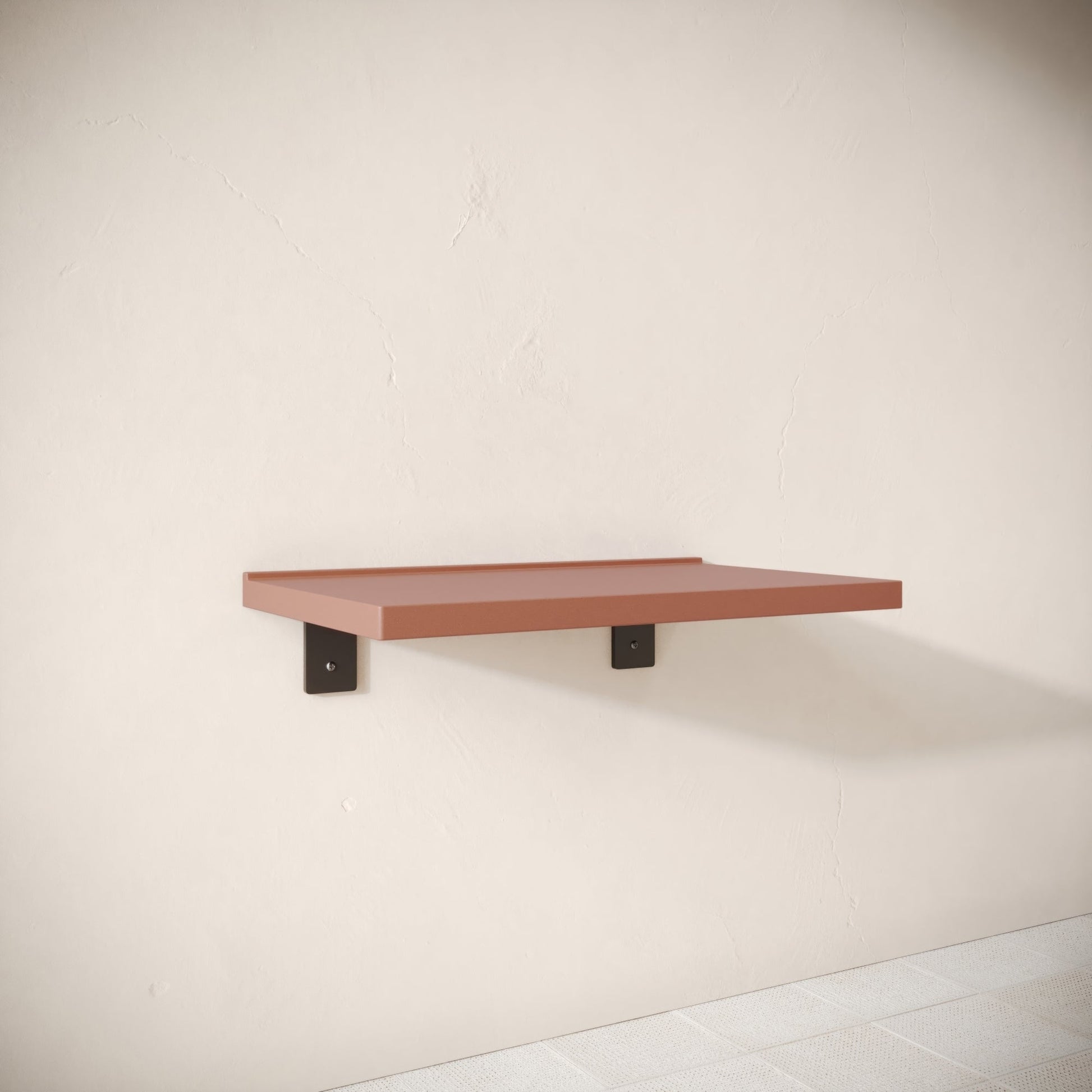 Bancone Terracotta Concrete Wall Mounted Countertop Shelf 800mm