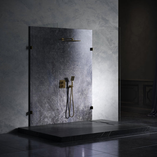 Baroque Aged Bronze Thermostatic Shower with Handheld