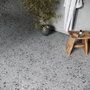 Bellazza Anthracite Terrazzo Porcelain Wall or Floor Tile 1200 x 600mm