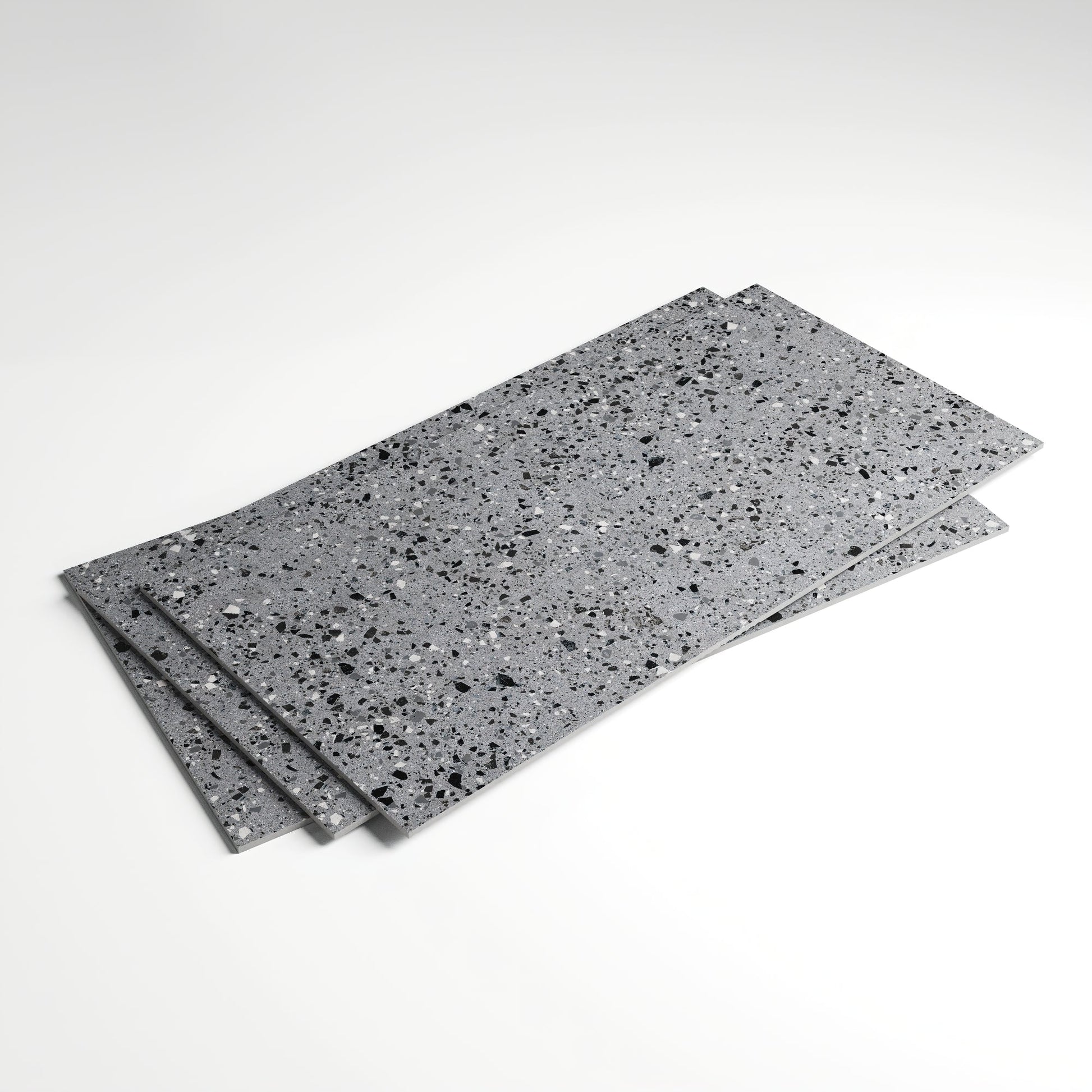 Bellazza Anthracite Terrazzo Porcelain Wall or Floor Tile 1200 x 600mm