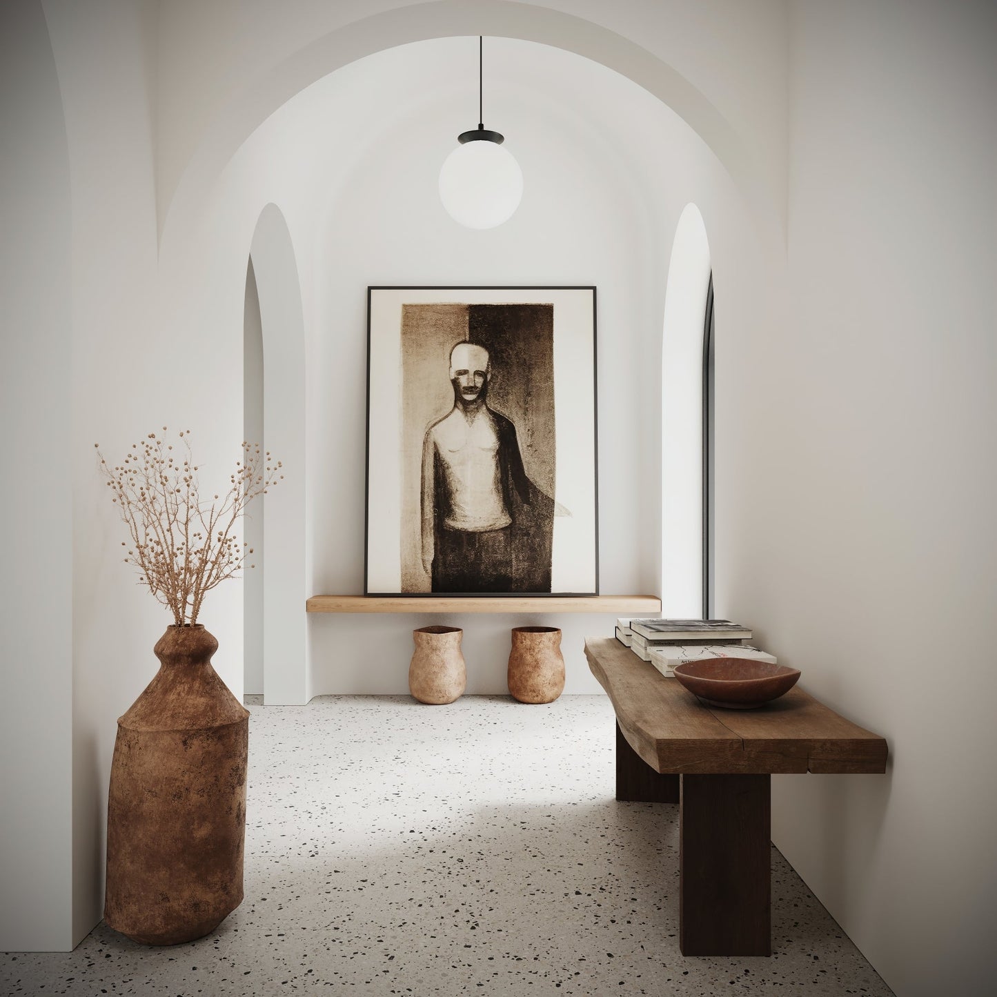 Bellazza Ivory Terrazzo Porcelain Wall or Floor Tile 1200 x 600mm