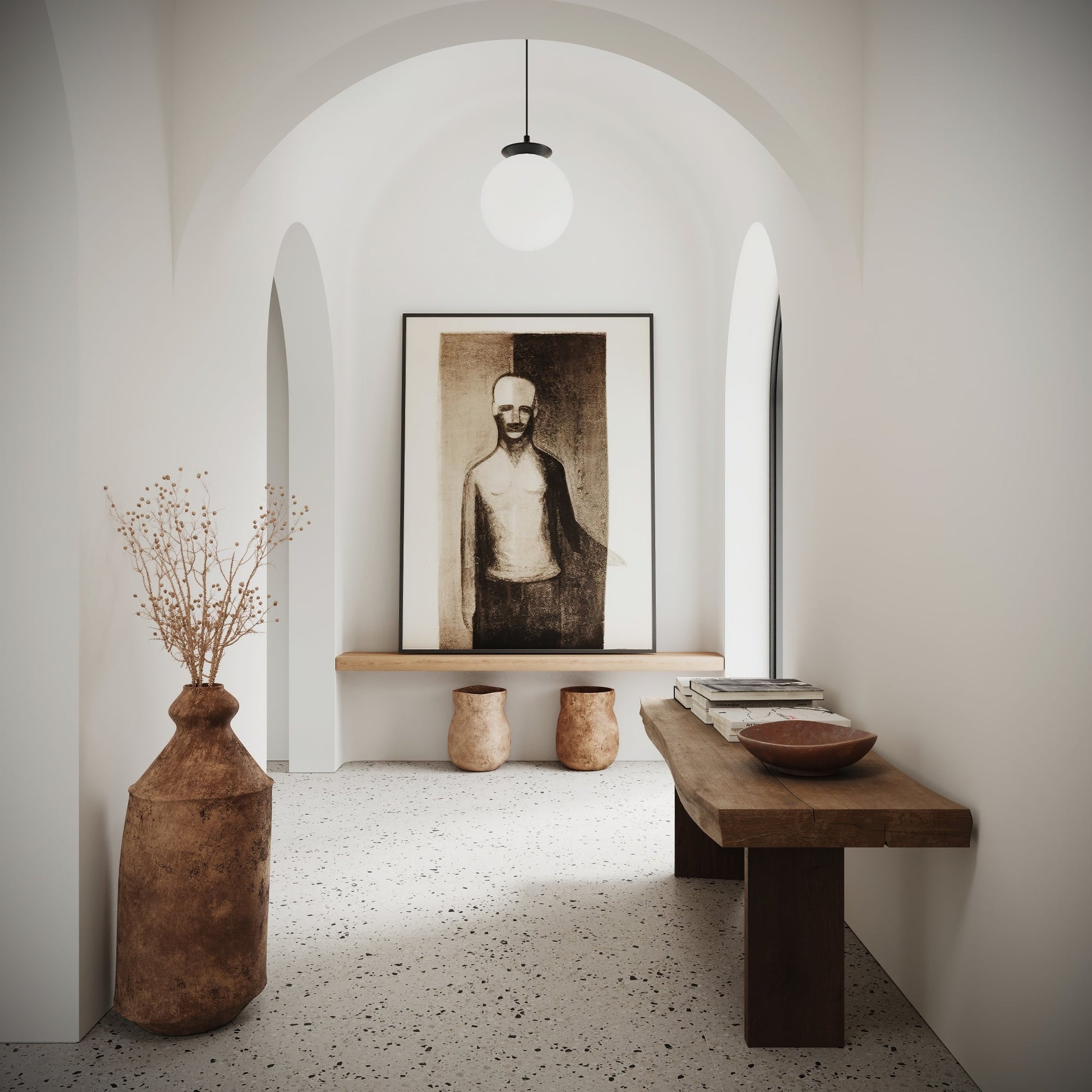 Bellazza Ivory Terrazzo Porcelain Wall or Floor Tile 1200 x 600mm