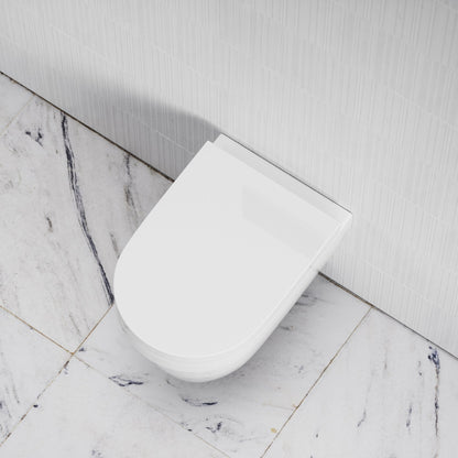 Berkeley Traditional Wall Hung Rimless Toilet with Soft Closing Seat