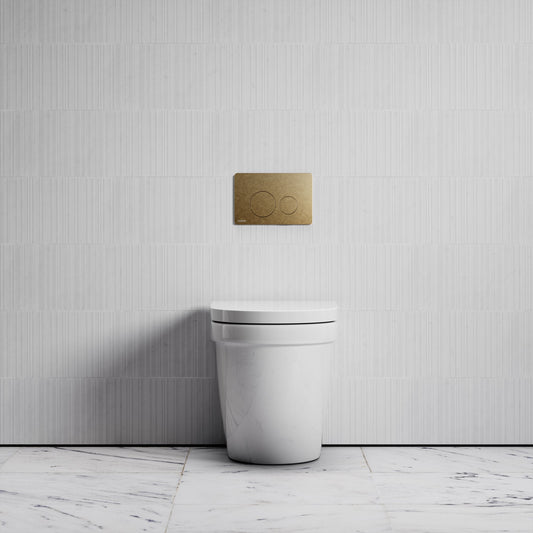 Berkeley Traditional Back to Wall Rimless Toilet with Concealed Cistern and Round Flush Plate