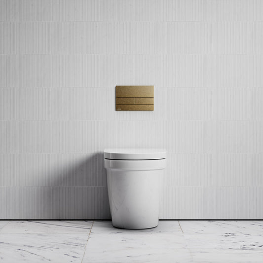 Berkeley Traditional Back to Wall Rimless Toilet with Concealed Cistern and Square Flush Plate