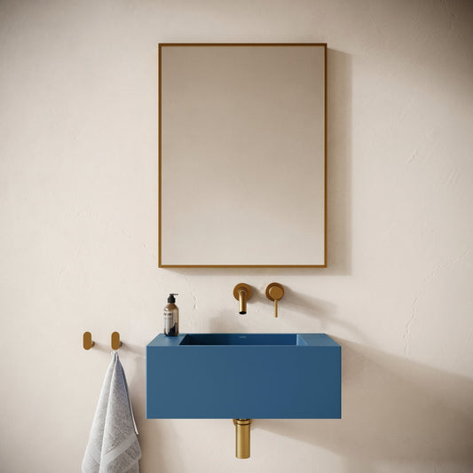 Blocco Azure Concrete Wall Hung Basin 600mm