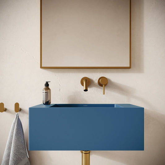Blocco Azure Concrete Wall Hung Basin 600mm