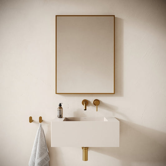 Blocco Shore Concrete Wall Hung Basin 600mm