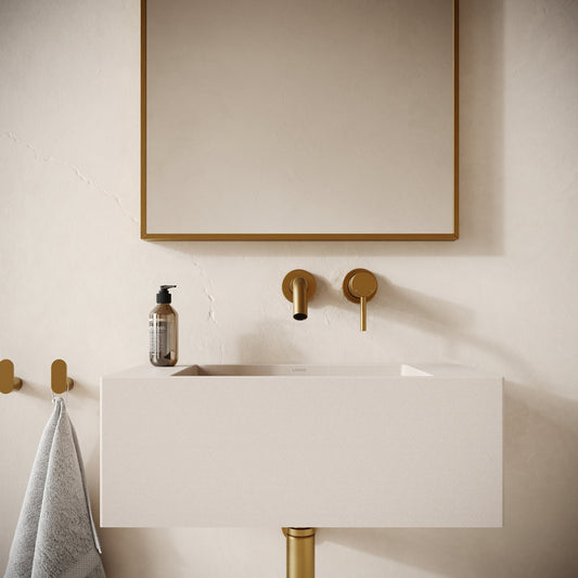 Blocco Shore Concrete Wall Hung Basin 600mm