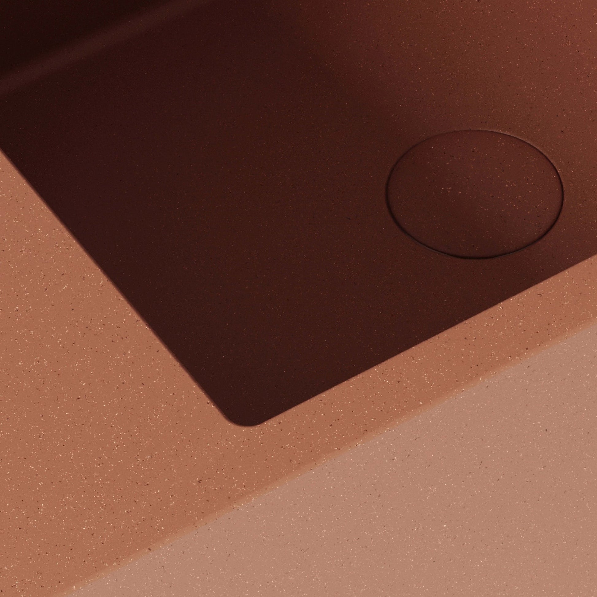 Blocco Terracotta Concrete Wall Hung Basin 600mm