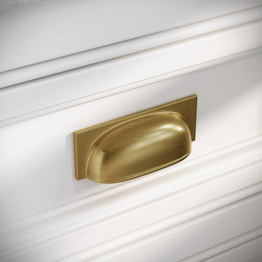 Brook Brushed Gold Cup Handle