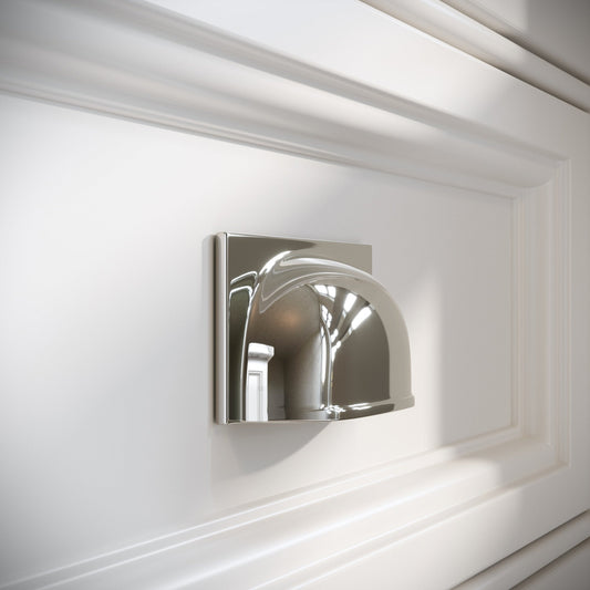 Brook Polished Nickel Cup Handle