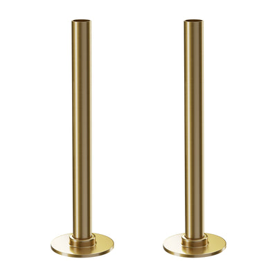 Brushed Gold Radiator Pipe Extension Kit 180mm