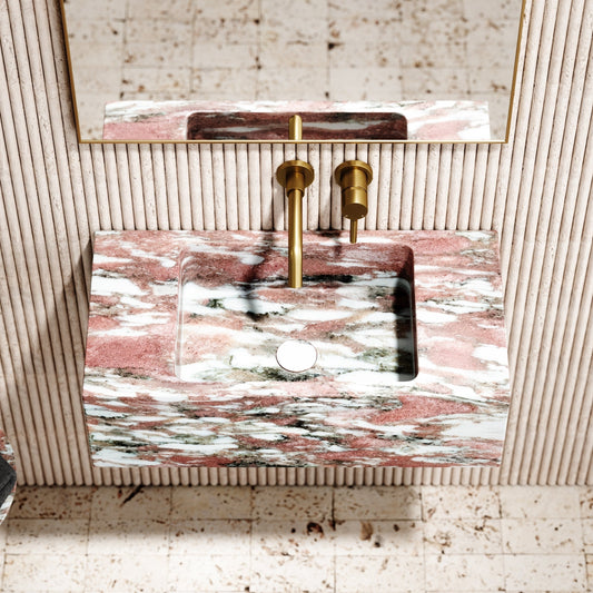 Calla Rosa Norwegian Marble Wall Mounted Basin 700mm