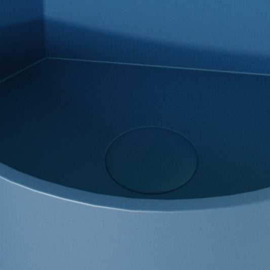 Cantiera Azure Concrete Wall Hung Corner Basin 300mm