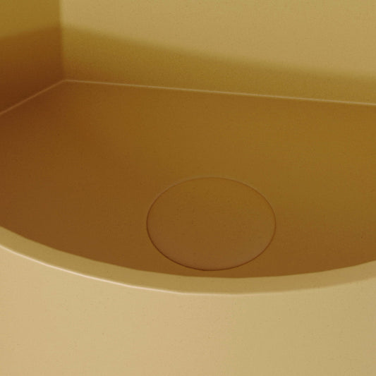 Cantiera Saffron Concrete Wall Hung Corner Basin 300mm