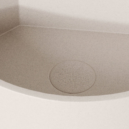 Cantiera Shore Concrete Wall Hung Corner Basin 300mm