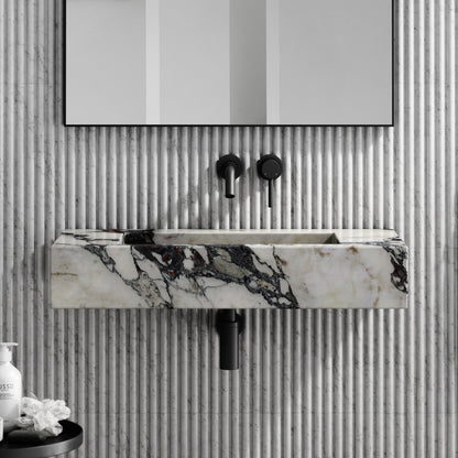 Capri Calacatta Viola Marble Wall Mounted Basin 800mm