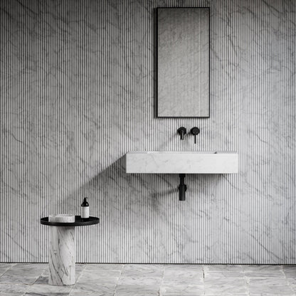 Capri Carrara Marble Wall Hung Basin 800mm