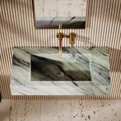 Capri Jade Green Marble Wall Mounted Basin 800mm
