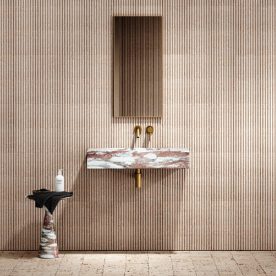 Capri Rosa Norwegian Marble Wall Mounted Basin 800mm