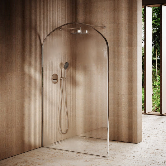 Casa Curved Arch Chrome Shower Screen (All Sizes)